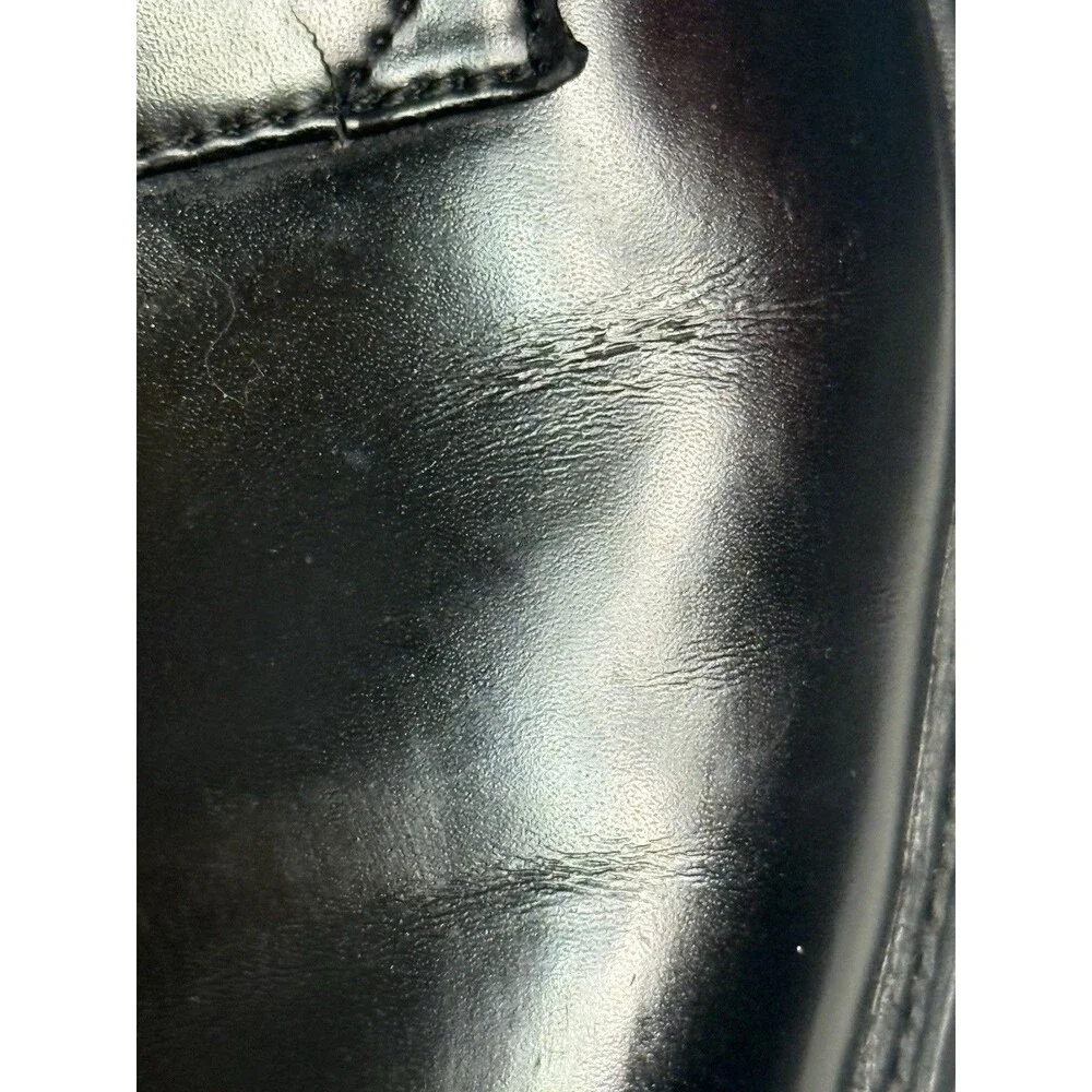 Nunn Bush Mens Black Leather Dress Shoes Comfort Gel Size 12M Oxfords #8351457